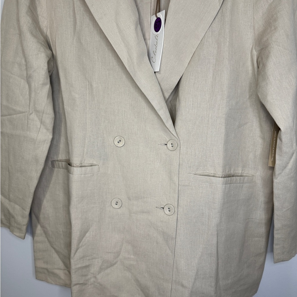 Cleobella Prescott Jacket/Blazer in Pale Champagne – Size Medium (NWT) - Picture 6 of 16